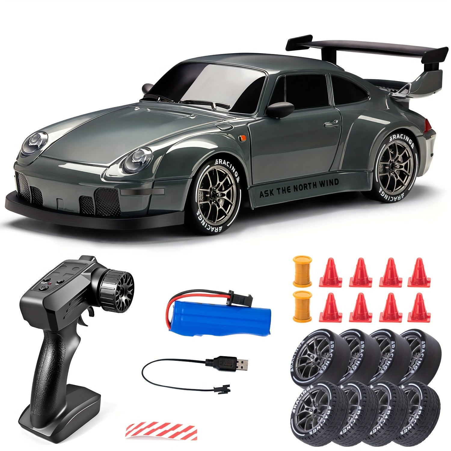 Coche de drift ecala 1:24. Facil de manejar. Mucha potencia.