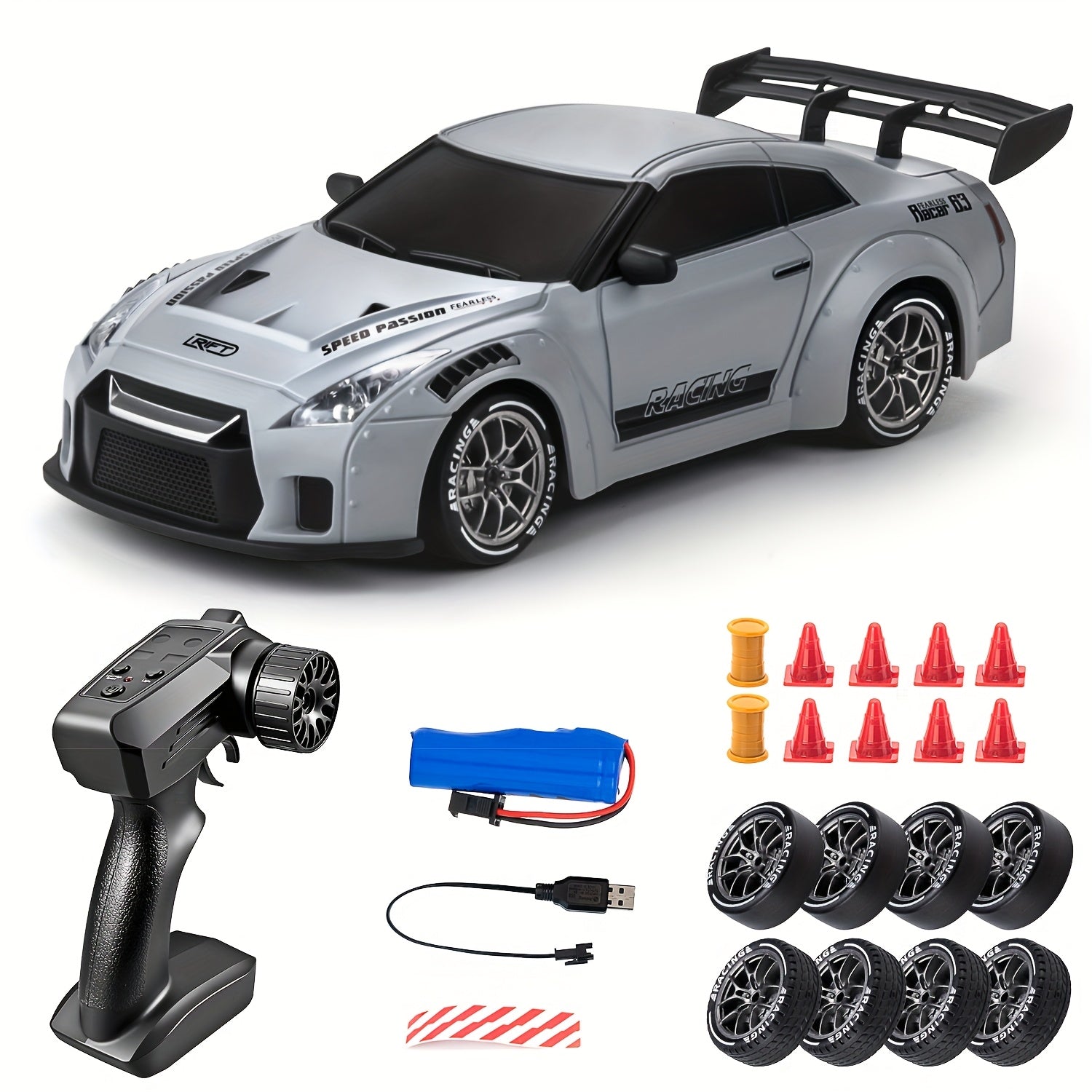 Coche de drift ecala 1:24. Facil de manejar. Mucha potencia.