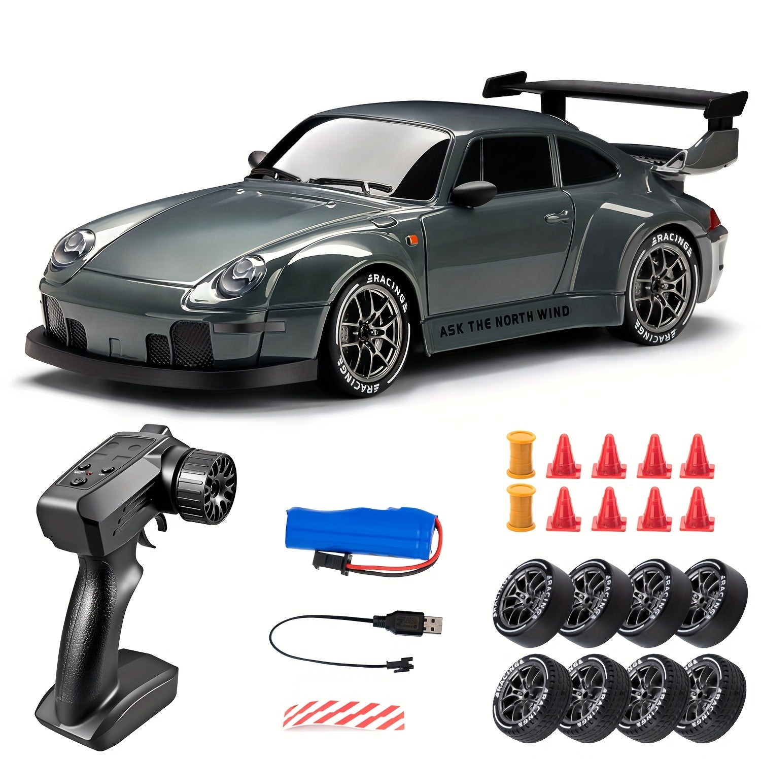 Coche de drift ecala 1:24. Facil de manejar. Mucha potencia.
